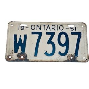 🦄 Vintage Ontario License Plate